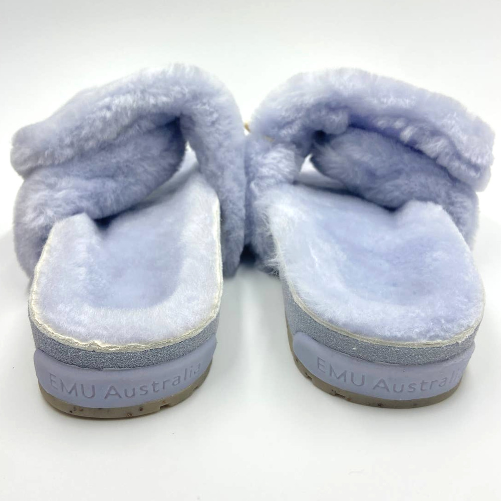 EMU X Free People Musica Sheepskin Slippers Sky Blue - Picture 5 of 11